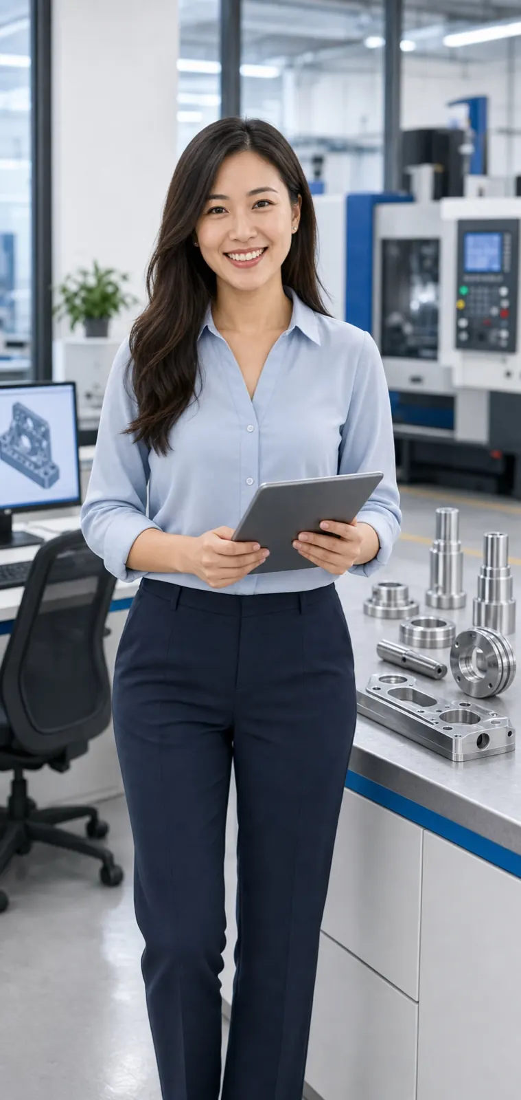 East Asian CNC machining sales advisor ready to help with RFQ questions